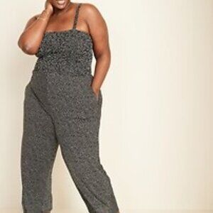 Old Navy Smocked Jersey Cami Jumpsuit - 2X